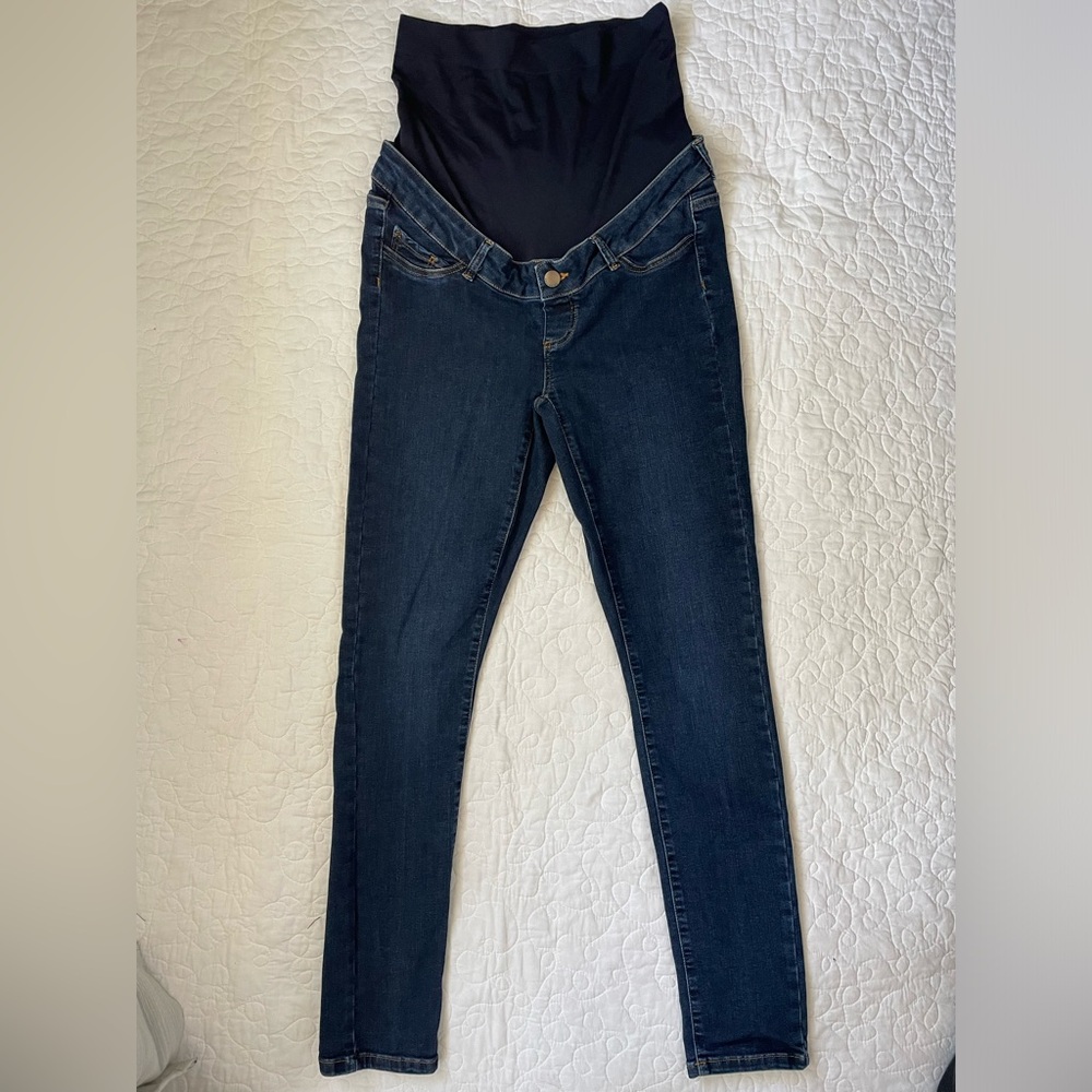 Seraphine Over Bump Skinny Maternity Jeans